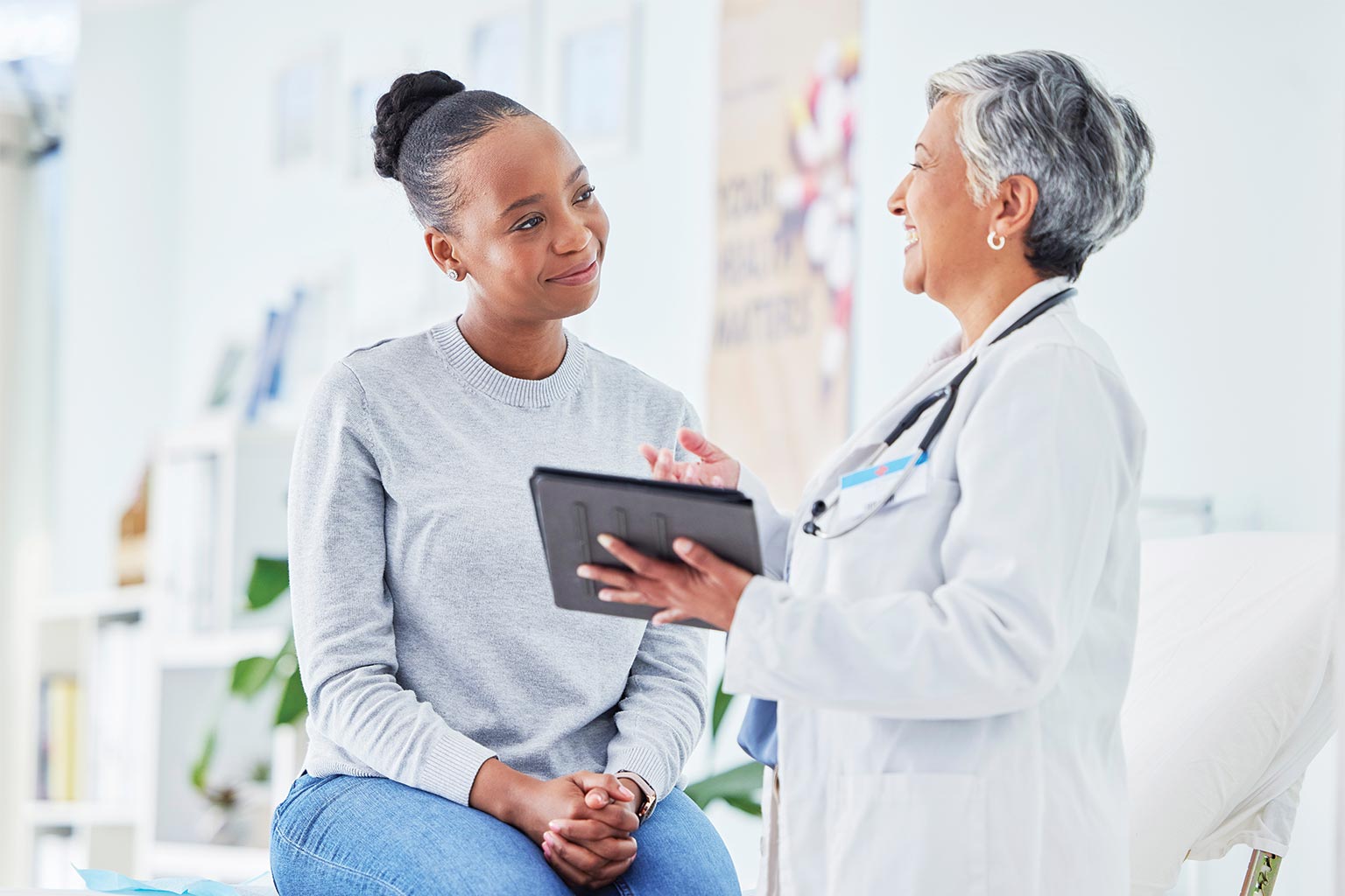 Occupational & Environmental Clinic Center Patient and doctor